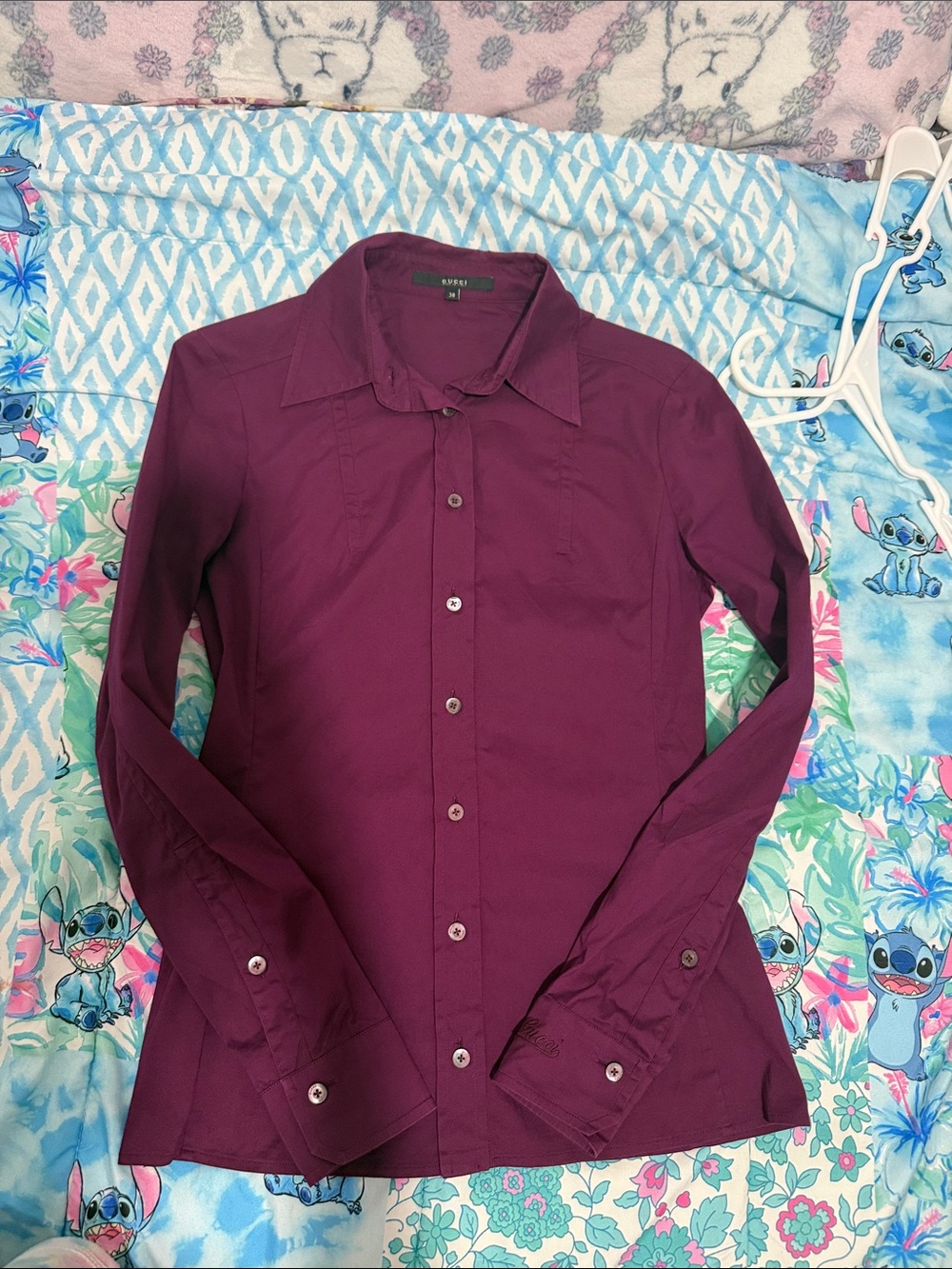 Gucci Women's Button-Up Shirt in Plum size 38 S